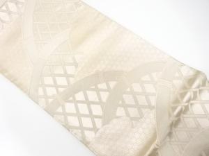 アンティーク　光悦垣に亀甲模様織り出し袋帯（材料）